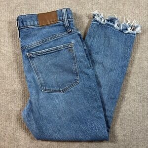 Madewell The High-Rise Slim Boyjean Medium Wash Distressed Women's Size 26P